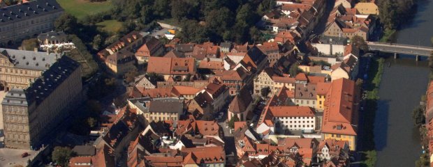 Stadt Bamberg, Blick auf das Sanierungsgebiet "Sand" Stadt Bamberg, Blick auf das Sanierungsgebiet "Sand"