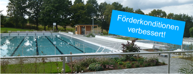 Sonderprogramm Schwimmbadförderung mit verbesserten Förderkonditionen Sonderprogramm Schwimmbadförderung mit verbesserten Förderkonditionen