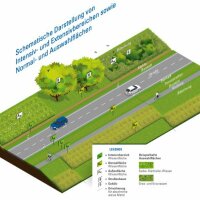 Schematische Darstellung von Intensiv- und Extensivbereichen sowie Normal- und Auswahlflächen