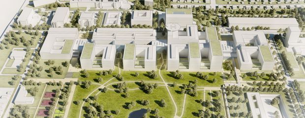 1. Preis des interdisziplinären Planungswettbewerbs für einen Neubau des Klinikums der Universität München am Campus Großhadern 1. Preis des interdisziplinären Planungswettbewerbs für einen Neubau des Klinikums der Universität München am Campus Großhadern