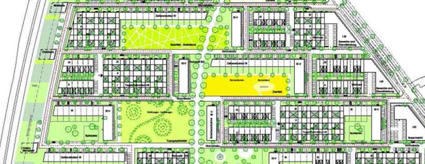 Gersthofen - Neues Stadtgebiet mit landschaftsschonender und verkehrsminimierender Struktur