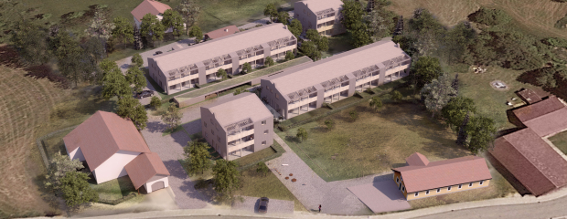 Ein Beispiel für die Gemeinden im ländlichen Raum: Neubau in der Ortsmitte von Salzweg in Niederbayern. Ein Beispiel für die Gemeinden im ländlichen Raum: Neubau in der Ortsmitte von Salzweg in Niederbayern.