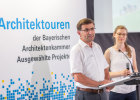 Hans Holzmeier, 1. Bürgermeister der Gemeinde Schechen und Laura Bauer, Deppisch Architekten