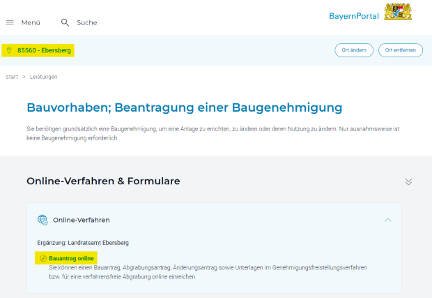 Schaubild BayernPortal Schaubild BayernPortal