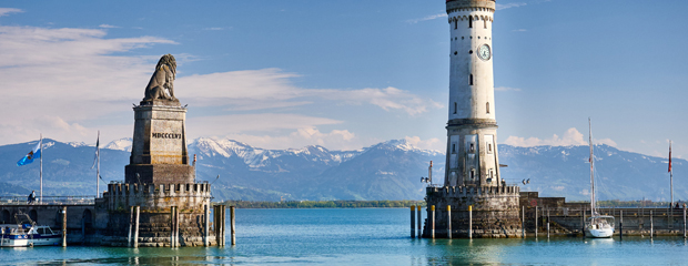 Im Hafen von Lindau am Bodensee